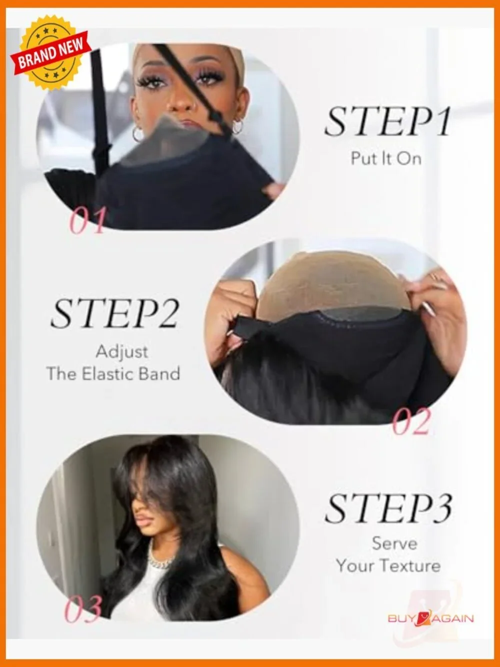 Face-Framing Layered Curtain Bangs Glueless Lace Front Wig 6x6 Human Hair 18